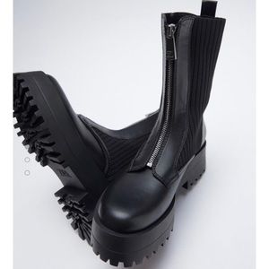 Edgy Zara boots